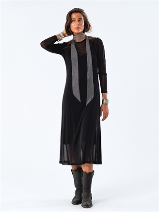 Lollys Laundry LoganLL Maxi Dress LS Black